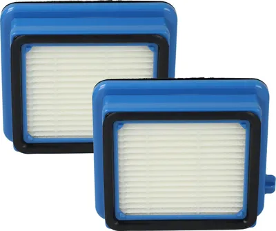 Produktbild von vhbw 2 Staubsaugerfilter kompatibel mit Electrolux PF91, FX9 Staubsauger - HEPA-Filter Schwarz Blau Weiß