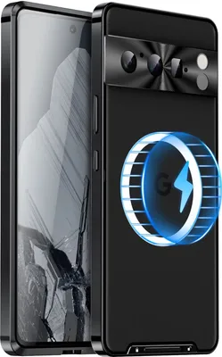 Obrázok produktu pre Príslušenstvo pre Google Pixel 8 Pro: magnetické matné kovové puzdro MagSafe, čierne