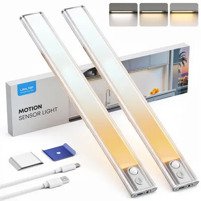 Produktbild von LED-Außenleuchte mit Bewegungsmelder, 30 cm, Silber