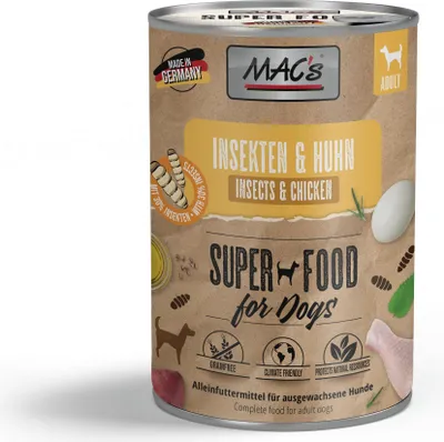 Produktbild von MAC's DOG - Dose 6x400g | Huhn & Insekten