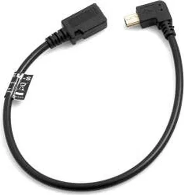 Produktbild von SYSTEM-S Mini USB Winkel Kabel auf Micro USB Buchse, 27 cm