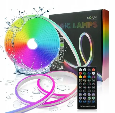 Zdjęcie produktu dla Taśma LED NEON RGB, zasilanie DC 5V, USB, długość 3 metry