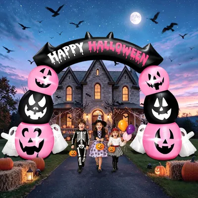 Image de Arche gonflable d'Halloween de 3 mètres - Décoration pour Halloween