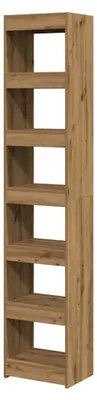 Produktbild von Bücherregal/Raumteiler Artisan-Eiche 40x30x198 cm, Bücherschrank, Standregal, Büroregal, Raumteiler, Aktenregal, Aufbewahrungsregal