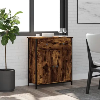 Obrázek produktu pro vidaXL Příborník Kouřový dub 70x30x80 cm Dřevěná konstrukce