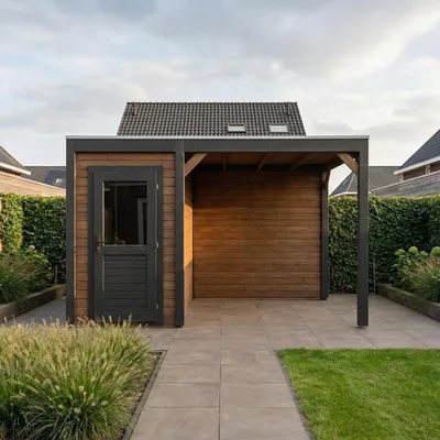 Immagine prodotto di Casetta da giardino in legno Veya 4.06x3.09 m - 12.55 m2 - 28 mm - impregnata