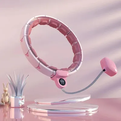 Produktbild von Hula Ring Smart Bauch Trainer Hoop Reifen 16 Segmente Rosa