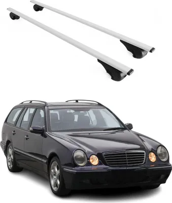 Produktbild von Dachträger für Mercedes E Klasse S210 T-Modell 1996-2002 75kg Metall Silber 2x