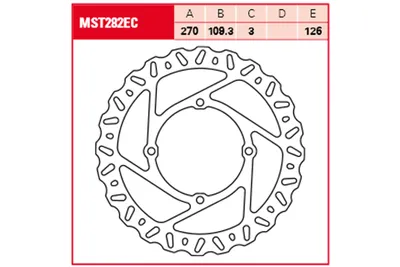 Obrázok produktu pre Brzdový kotúč TRW MST282EC