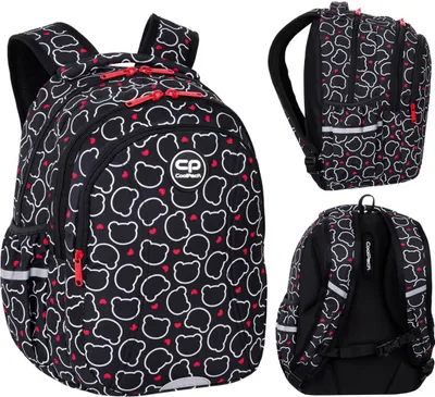 Produktbild von CoolPack Schulranzen Stoff schwarz, rot