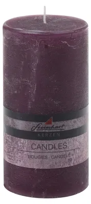Produktbild von Stumpenkerze "Raureif" Brombeer 150/78 mm