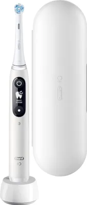 Immagine prodotto di Oral B iO 6 spazzolini elettrici bianchi 1 manico con display nero smart advanced innovative