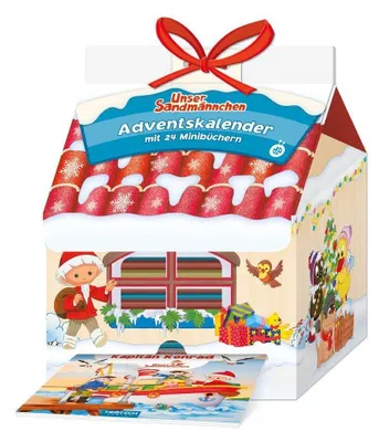Produktbild von Trötsch Unser Sandmännchen und seine Freunde Adventskalender mit 24 Minibüchern in Geschenkverpackung