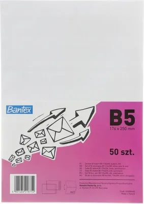Produktbild von Bantex Umschlag B5 Hk Weiss (50) 400089460