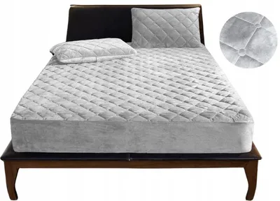 Produktbild von Domidekor Matratzenschoner Topper Velours wasserdicht 180x200