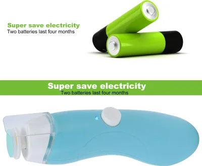Obrázek produktu pro Dětský pilník na nehty, elektrický zastřihovač, nůžky na nehty pro malé děti, pro péči o nehty, světle modrá barva