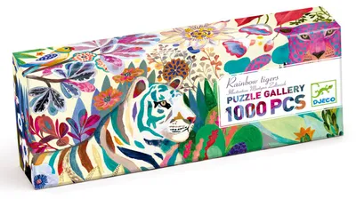 Image de Puzzle galerie Tigri arc-en-ciel, Djeco