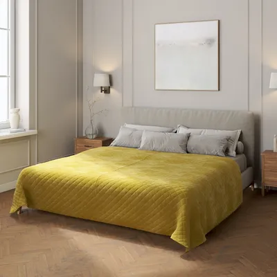 Produktbild von Velvet-Tagesdecke mit Rautensteppung