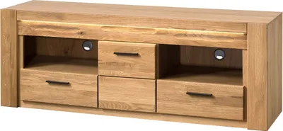 Produktbild von TV-Lowboard Unterschrank 161 cm Volo Eiche teilmassiv geölt