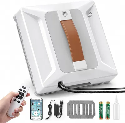 Produktbild von Fensterputzroboter, Fenstersauger, 72W 6000Pa Fensterputzer, 3 Reinigungsmodi, Intelligenter Wegplanung, Kantenerkennung, für Innen und Außenbereich