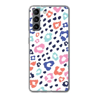 Produktbild von MuchoWow® Handyhülle Schutzhülle Hülle für Samsung Galaxy S21 Panther Druck - Pastell - Farben Silikon Softcase Handy Hülle - Softcase