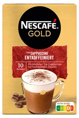 Image de Nescafé Cappuccino Décaféiné Café soluble 10 x 12.5 g