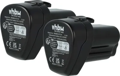Produktbild von vhbw 2x Akku kompatibel mit Mafell A 10 M Werkzeug (2000 mAh, Li-Ion, 10,8 V)