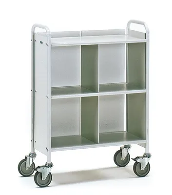 Produktbild von fetra 4873, Stahl, Regalwagen, Grau, 150 kg, 4 Rad/Räder, 12,5 cm