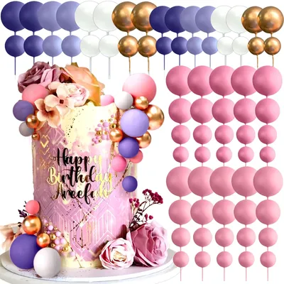 Produktbild von Rosa und lila Ballons zur Dekoration von Kuchen für Feiern