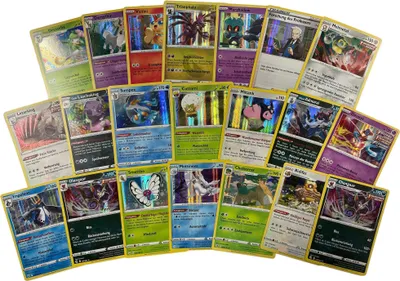 Produktbild von Original 20 Pokémon Karten Holographische Glitzer deutsch seltene Pokémon Karten Holo verschiedene Karten aus aktuellen Sets