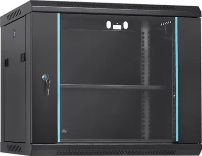 Obrázok produktu pre 9U nástenná skriňa pre sieťové servery s hĺbkou 15,5'' a zámkom dverí