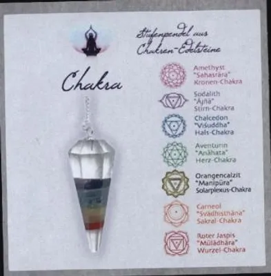 Produktbild von Chakra Pendel in Geschenkbox