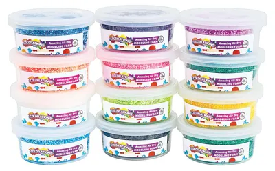 Produktbild von Colorations Schaumknete Set 12 Farben lufttrocknend kreatives Spielzeug