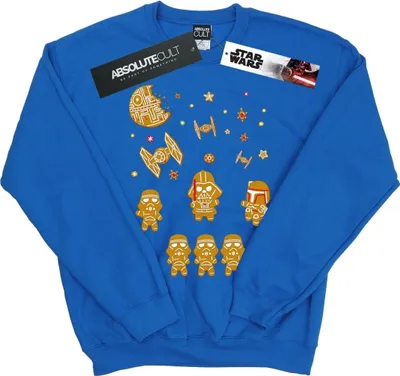 Produktbild von Star Wars - "Gingerbread Empire" Sweatshirt für Herren BI45871 (3XL) (Königsblau)