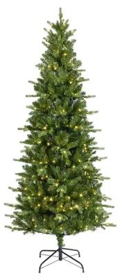 Produktbild von Killington Fir künstlicher Weihnachtsbaum schmal 180xø93cm | grün | 280 LED-Lichter