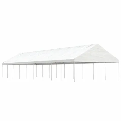Produktbild von Pavillon mit Dach Weiß 20,07x5,88x3,75 m Polyethylen