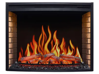 Produktbild von ArtiFlame Elektrokamin AF33, Elektrischer Einbaukamin mit Heizung 1800 W, realistischer Flammeneffekt, LED-Beleuchtung, Fernbedienung, Timer, Schwarz