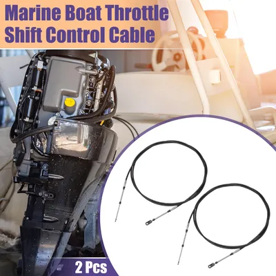 Image de 2 Pcs 400cm 13FT 33C/3300 Câble dedes Gaz pour Bateau Marin Noir