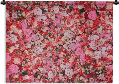 Produktbild von MuchoWow® Wandteppich Wandbehang Blumen - Farben - Rosen 150x112.50 cm Tapisserie Dekoration Wandtuch - Wanddecke - Wandteppiche
