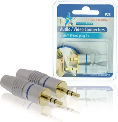Produktbild von HQ Audio-Stecker 3.5 mm Male Silber NE55938835