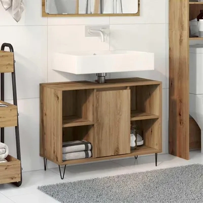 Obrázok produktu pre Maison Exclusive - Kúpeľňová skrinka Artisan-dub 80 x 33 x 60 cm drevený materiál