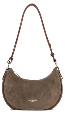 Image de Lancaster Sac besace Zippé S Suède Châtaigne