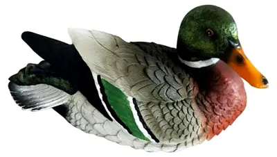 Produktbild von Schwimmende Ente Statue für Teich und Garten, Mandarinenente Skulptur als Dekoration