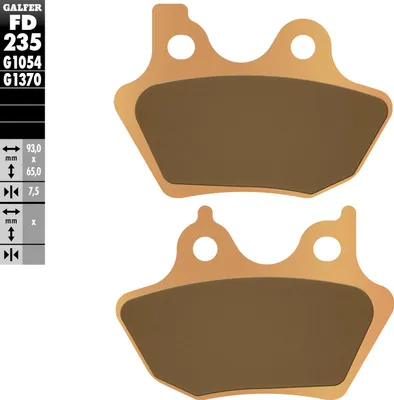 Produktbild von Kh299 Gesinterte Metallic (Gold) Street Harley Davidson 883/1200/1340/1450 Bremsbeläge