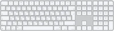 Produktbild von Apple Magic Tastatur Universal USB + Bluetooth QWERTY Russisch Weiß