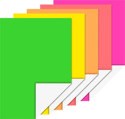 Image de HEYDA 2047154 Neonpapier-Block DIN A4 10 Blatt neonfarben