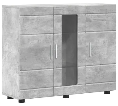 Immagine prodotto di Armadio in legno grigio cemento, realizzato in materiale composito di legno