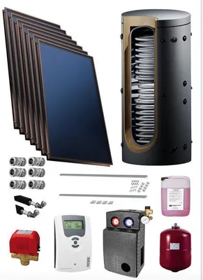 Produktbild von Solaranlage Solarpaket Solar 16,24 m² mit Hygienespeicher 1000 L + 2 WT Solar