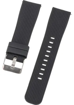 Produktbild von Armband 20mm Single Silicon Black (17654)