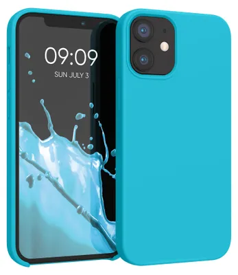 Produktbild von kwmobile Handyhülle für iPhone 12 mini Hülle, für iPhone 12 mini Case - Hülle Silikon - kabelloses Laden - Cool Glacier